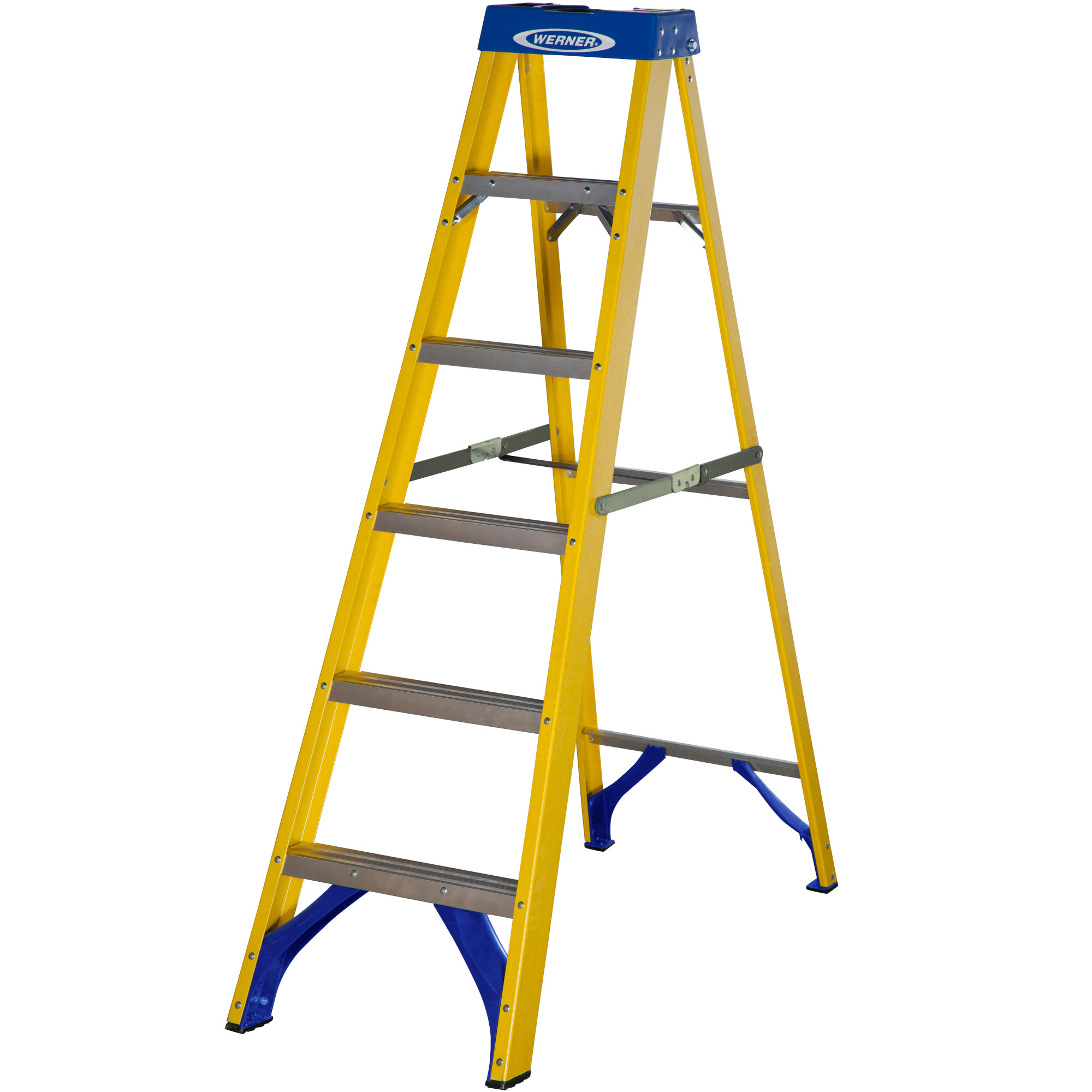 Werner GRP Fibreglass Swingback Stepladder